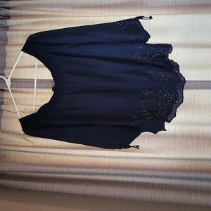 Lace off shoulder blouse